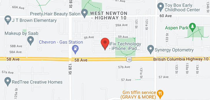 map of 12977 58A AVENUE